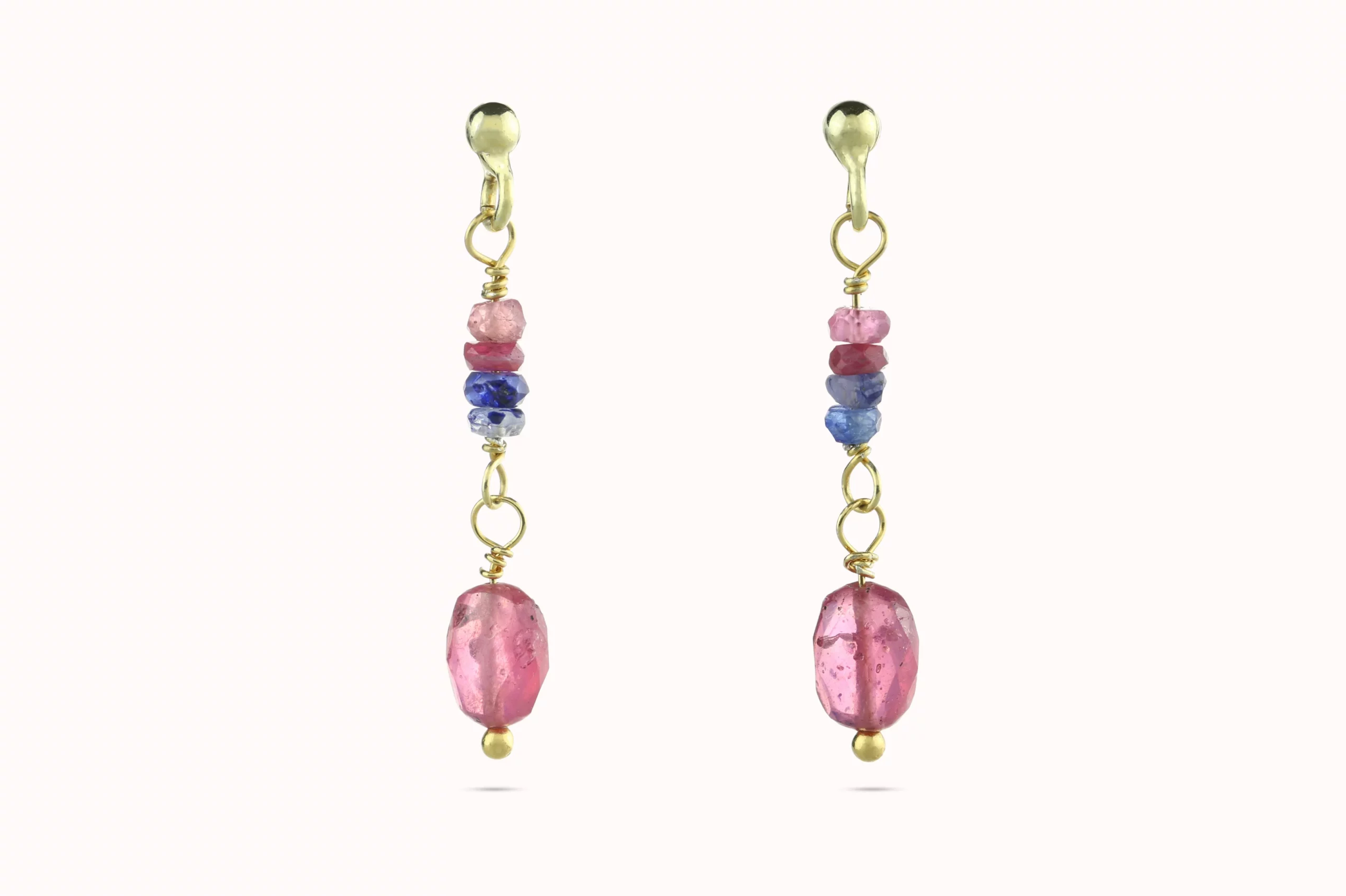 Kolczyki Magnolia z Rubinem